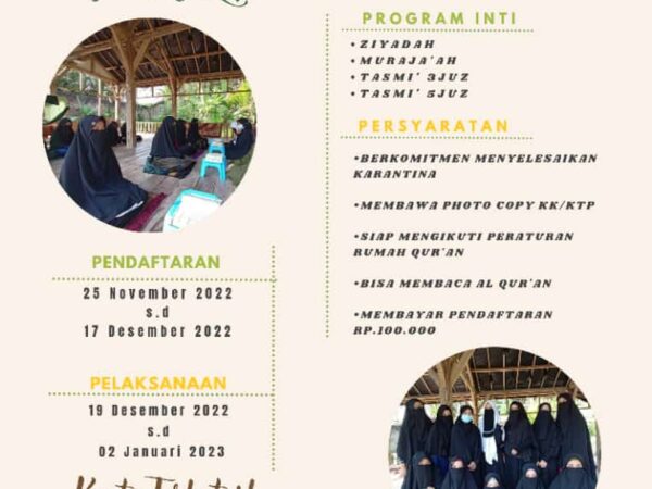 Karantina Tahfizh Liburan